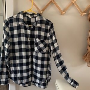 Black and White Plaid Flannel